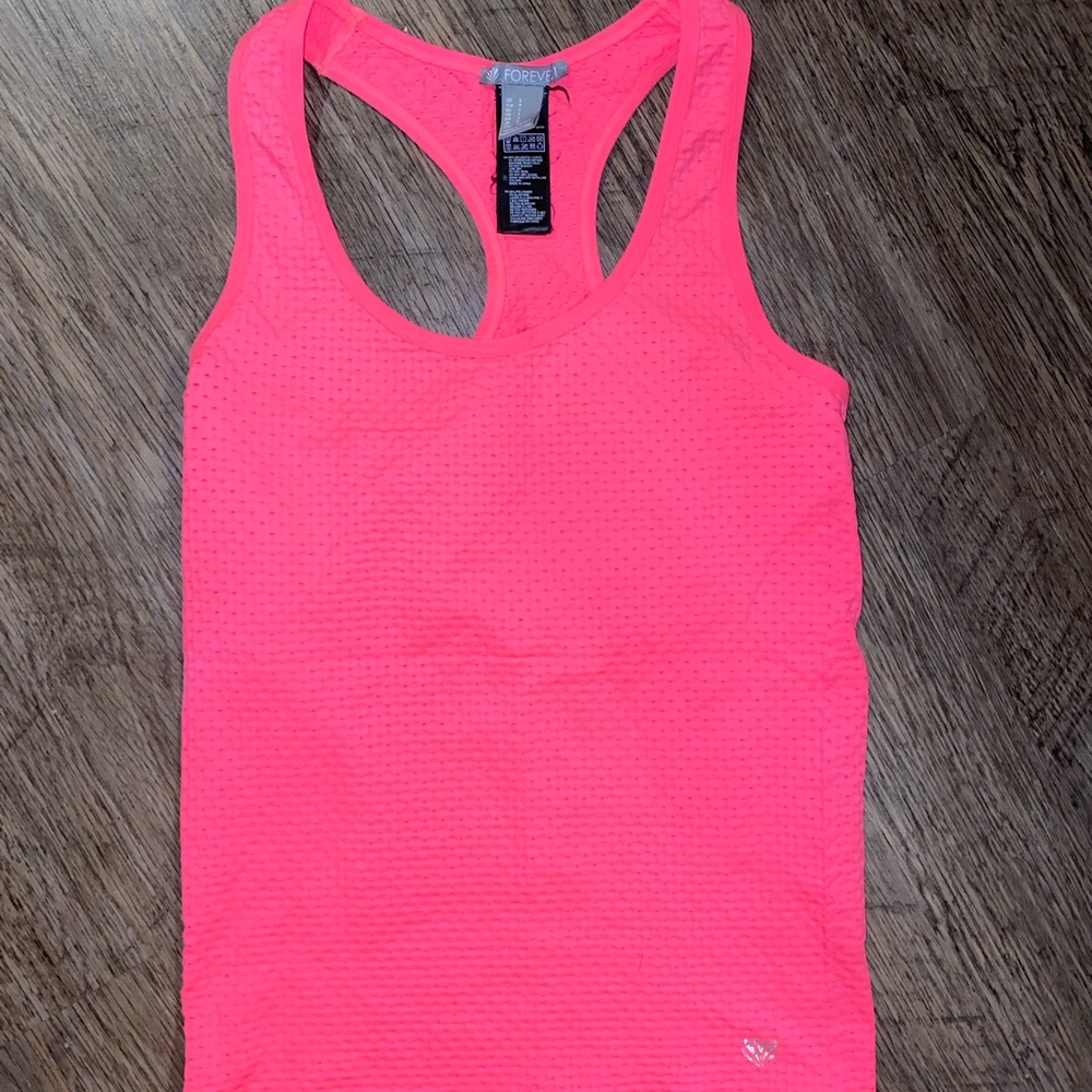 Pink workout tank top
